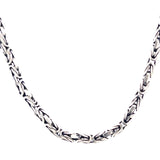 Indonesian Byzantine Style Sterling Silver Chain