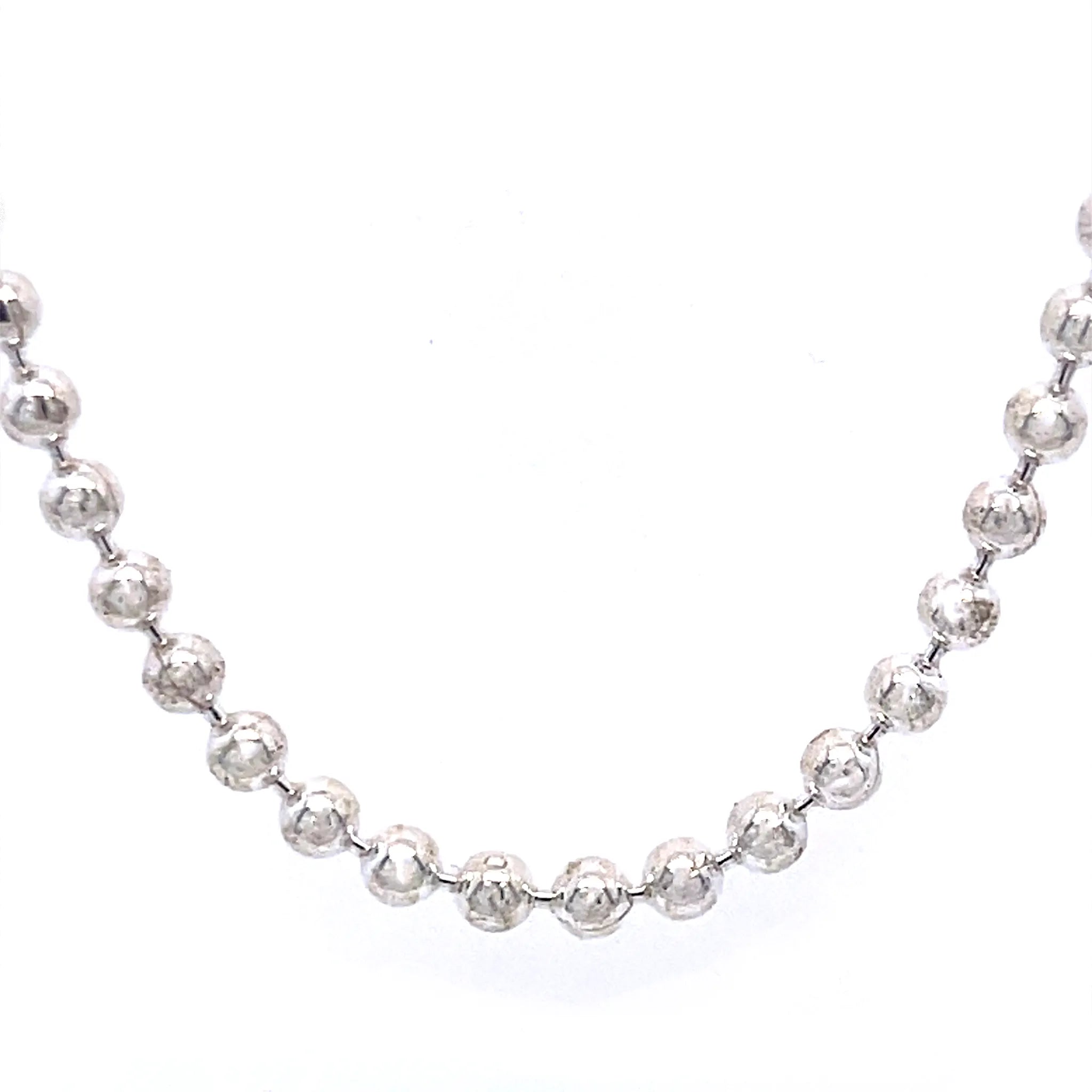 Sterling Silver Ball Chain Necklace Australia