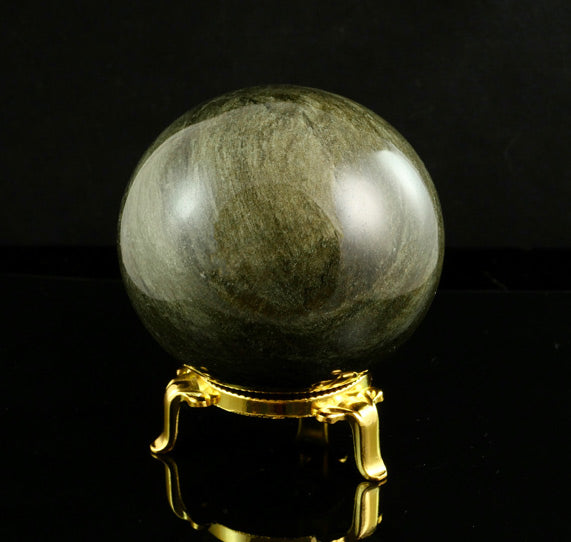 Golden Sheen Obsidian Sphere