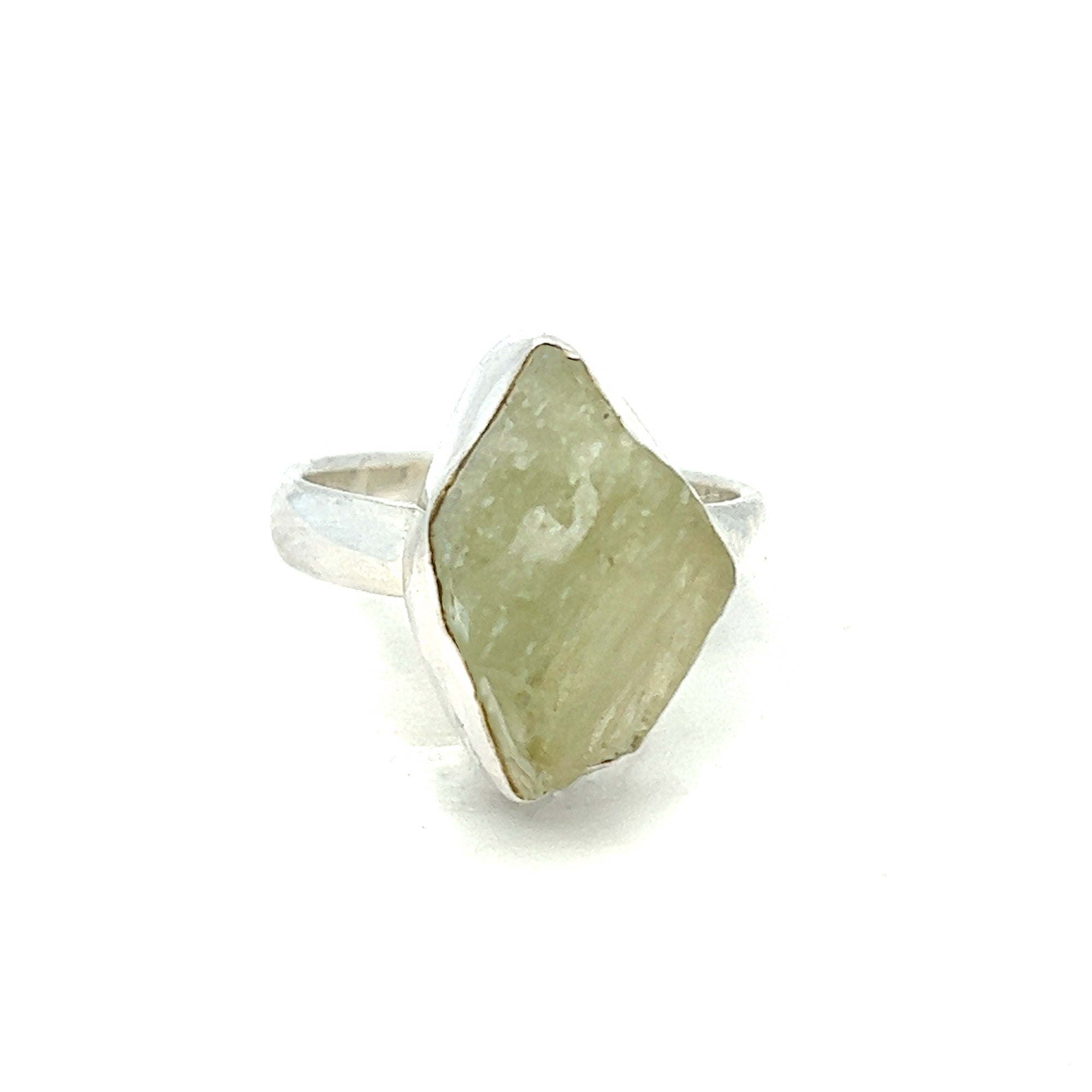 Hiddenite Raw Ring