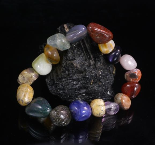 Multi Stone Bead Bracelet