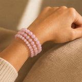 Morganite Bead Bracelet