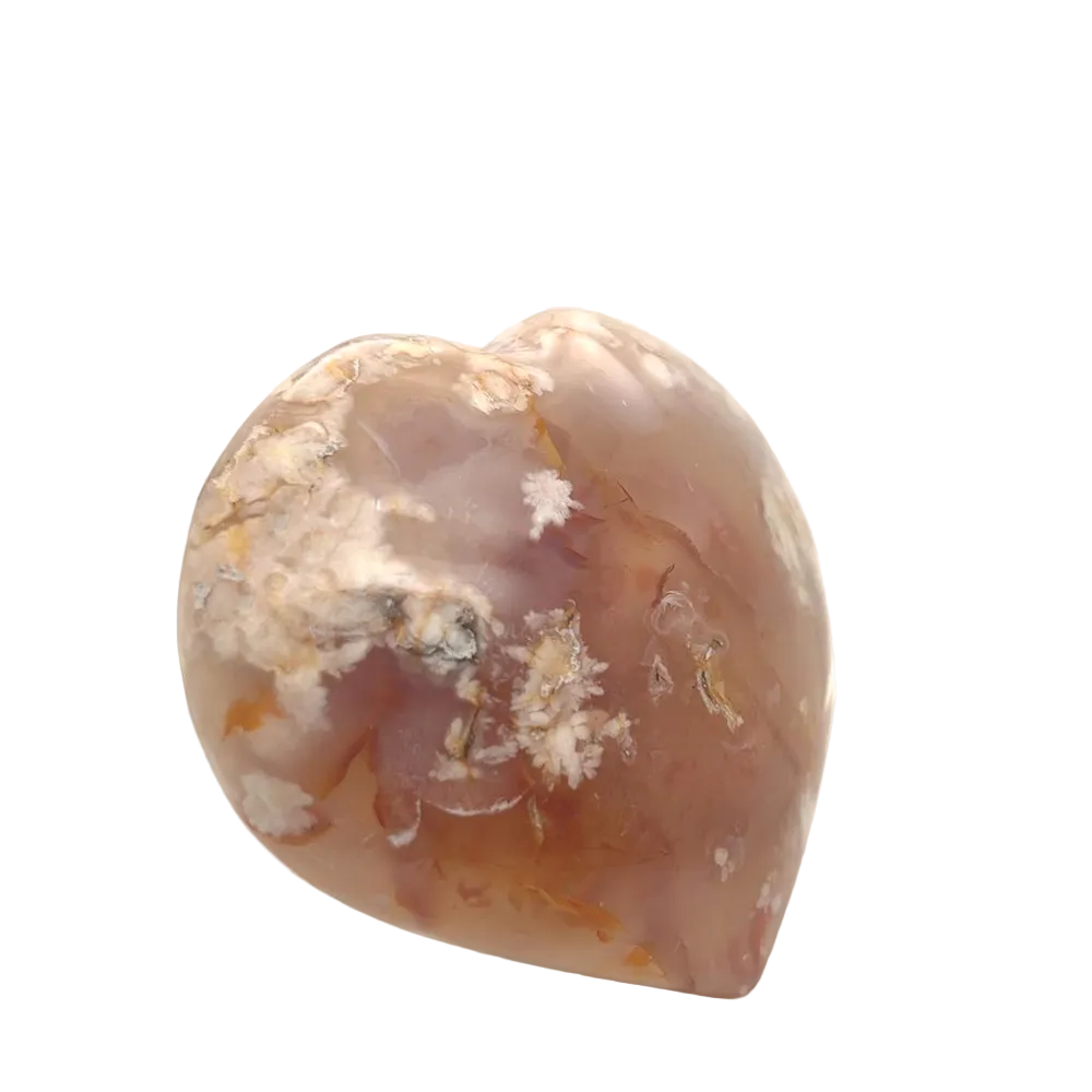 Flower Agate Heart