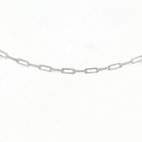 Silver Paperclip Chain 16'' (40cm)