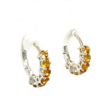 Citrine Hoop Earrings