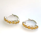 Citrine Hoop Earrings