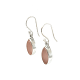 Polished Rose Quartz Earrings