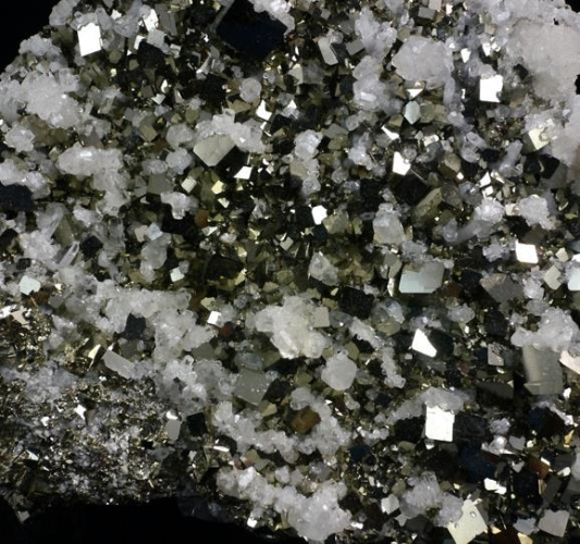 Pyrite, Clear Qtz - Peru