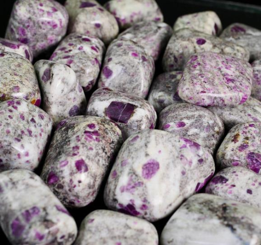 Ruby in Matrix Tumbled Stones