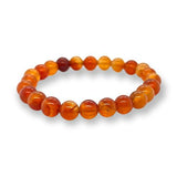 Carnelian Beaded Bracelets 8mm