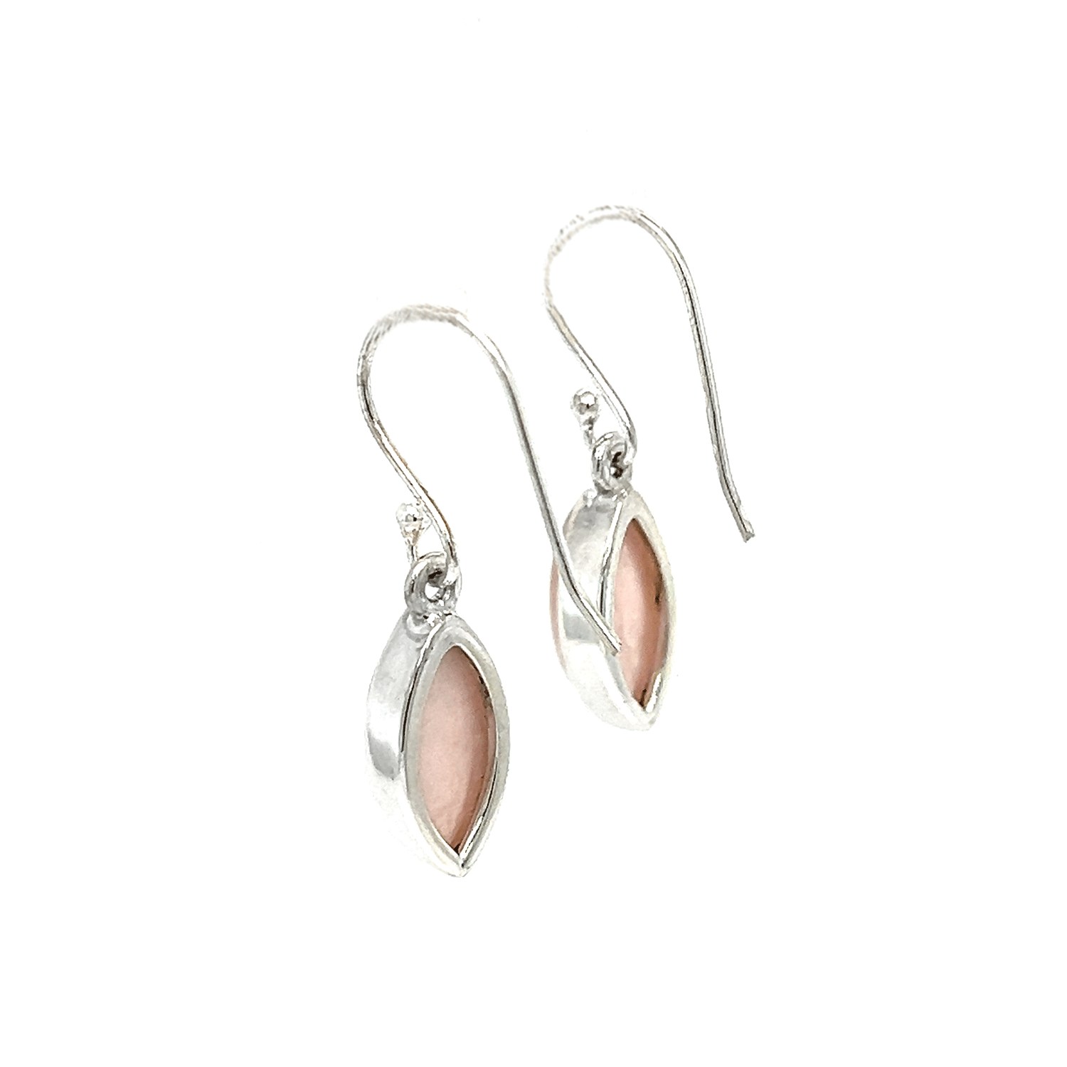 Polished Rose Quartz Earrings