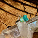 Blue Apatite and Green Kyanite Ring