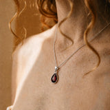 Faceted Garnet Pendant