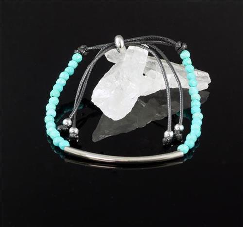 Crystal Bead Bracelet Howlite