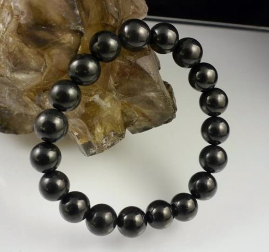 Shungite Bead Bracelet 6 mm