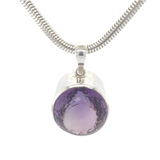 Faceted Amethyst Statement Necklace