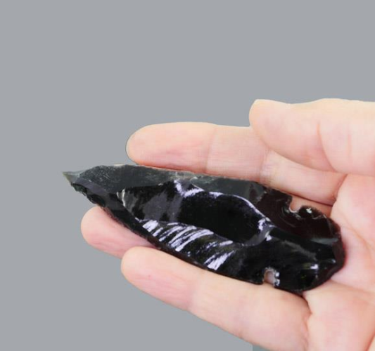 Black Obsidian Arrowheads - medium