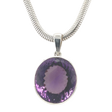 Faceted Amethyst Statement Necklace