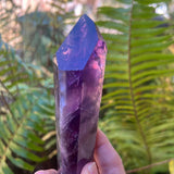 High Grade Chevron Amethyst Polished Laser Point