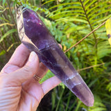 High Grade Chevron Amethyst Polished Laser Point