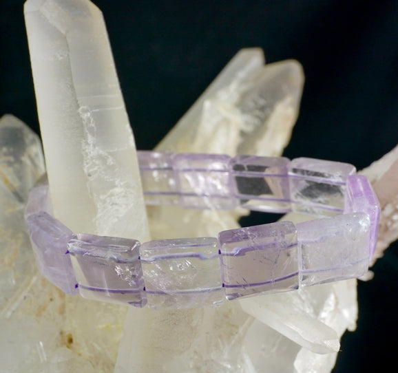 Amethyst Cuff Bead Bracelet