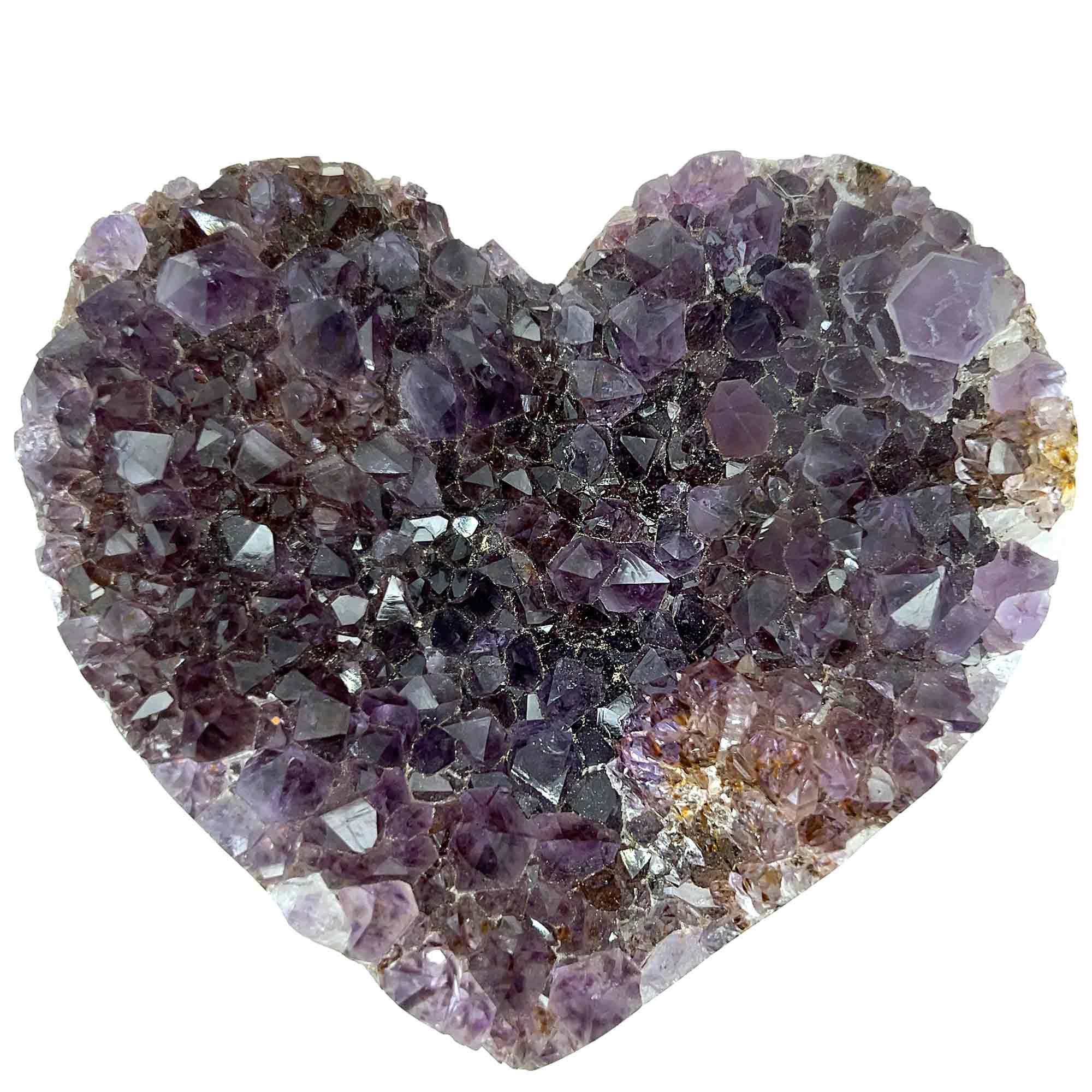 Amethyst Cluster Heart