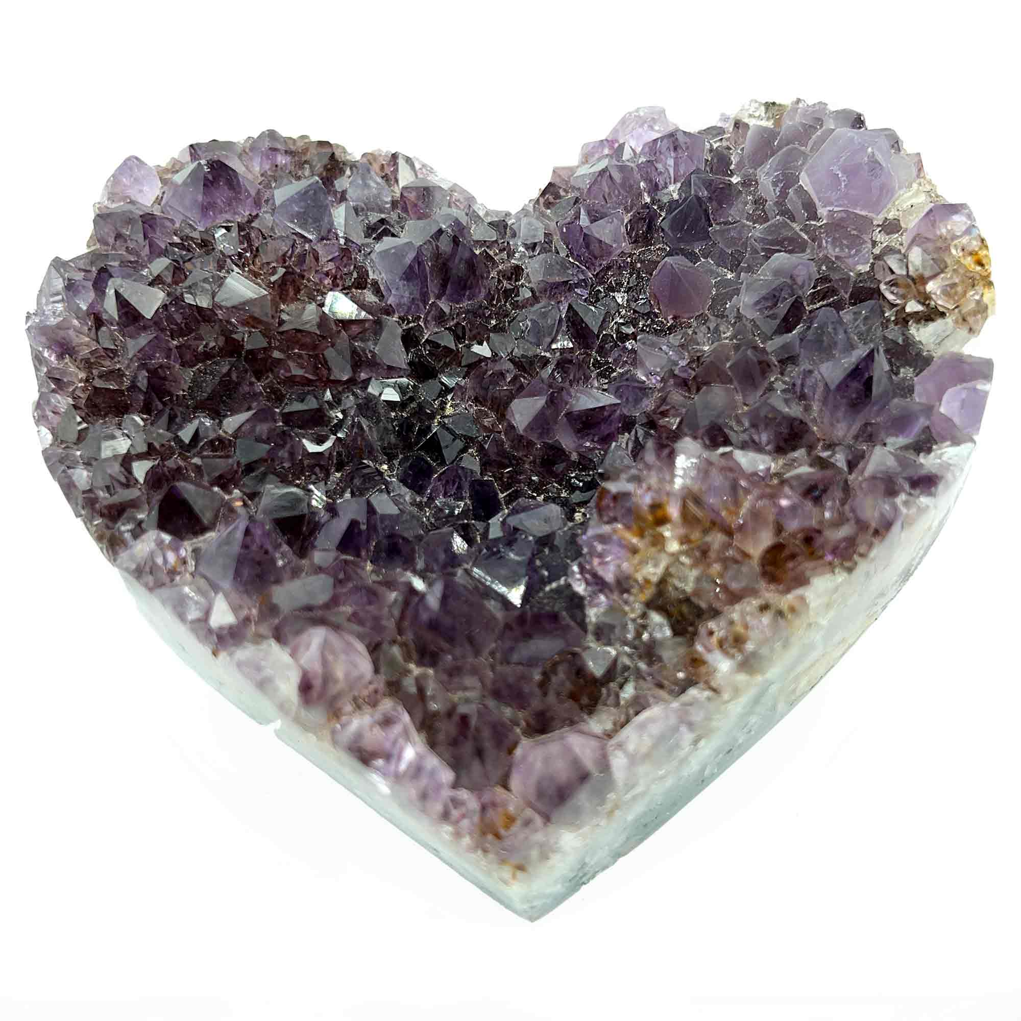 Amethyst Cluster Heart