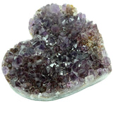 Amethyst Cluster Heart