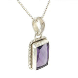 Amethyst Faceted Necklace #867Y