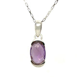 Amethyst Silver Pendant