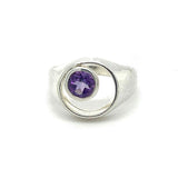 Circular Amethyst Ring