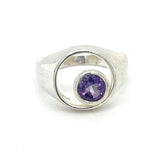 Circular Amethyst Ring