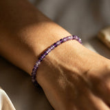 Amethyst Micro Bead Bracelet