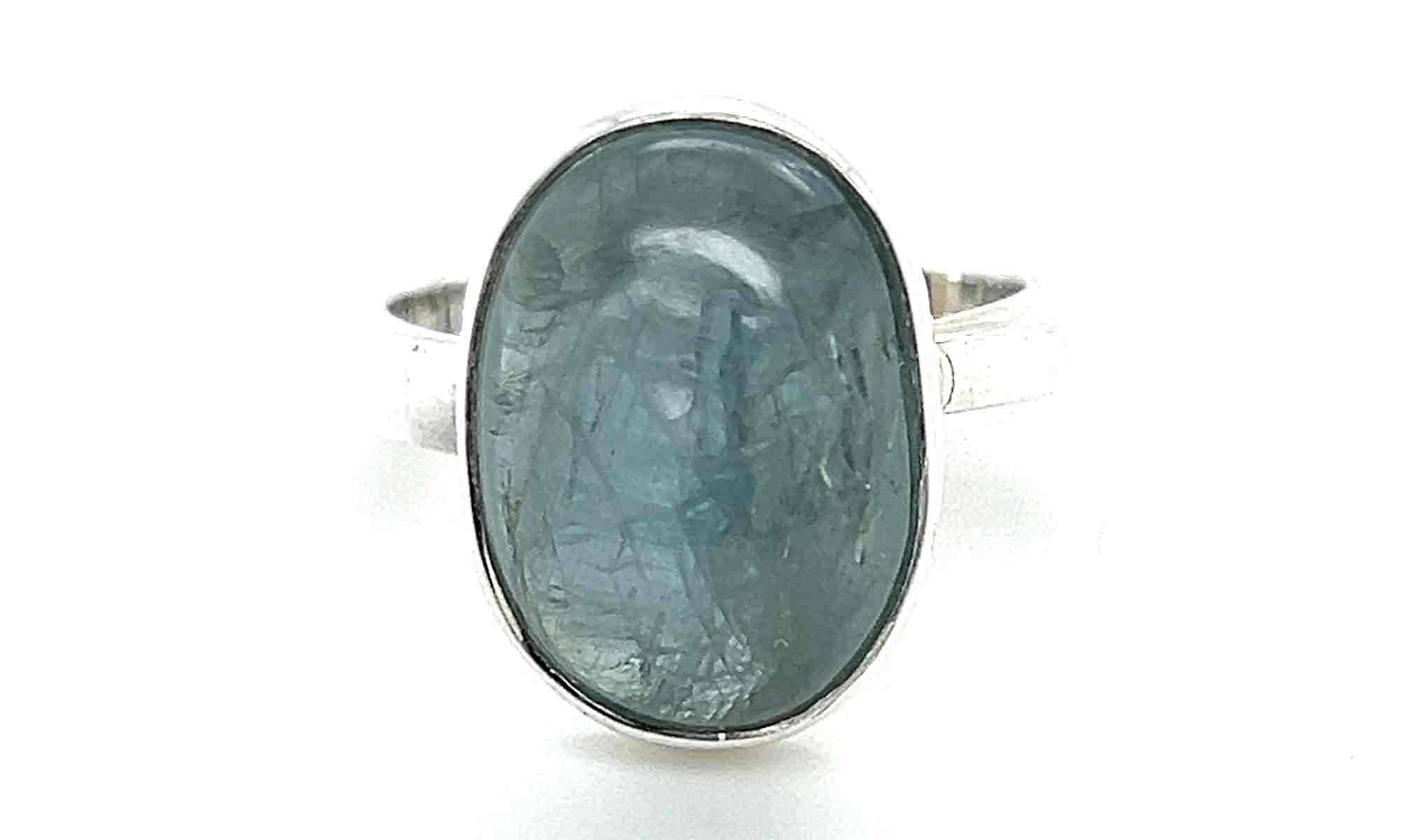 Aquamarine Adjustable Ring