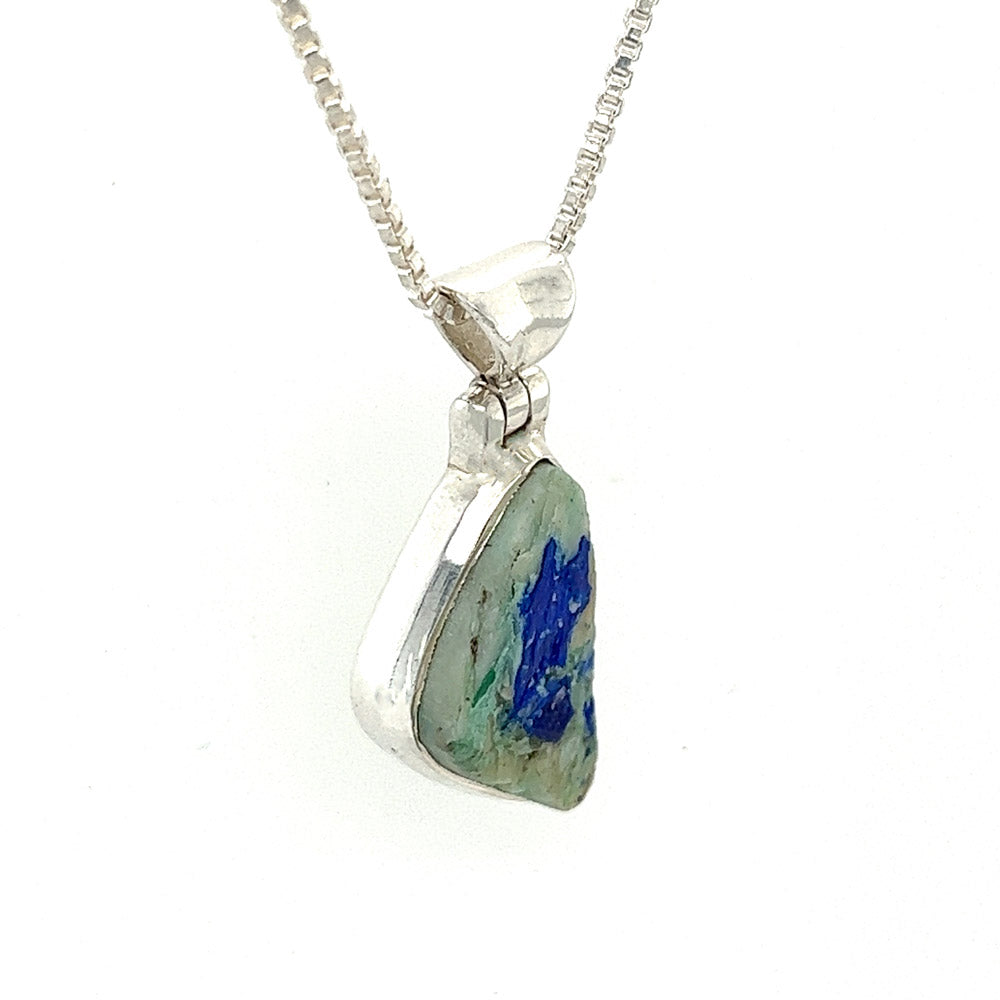 Raw Azurite Malachite Pendant