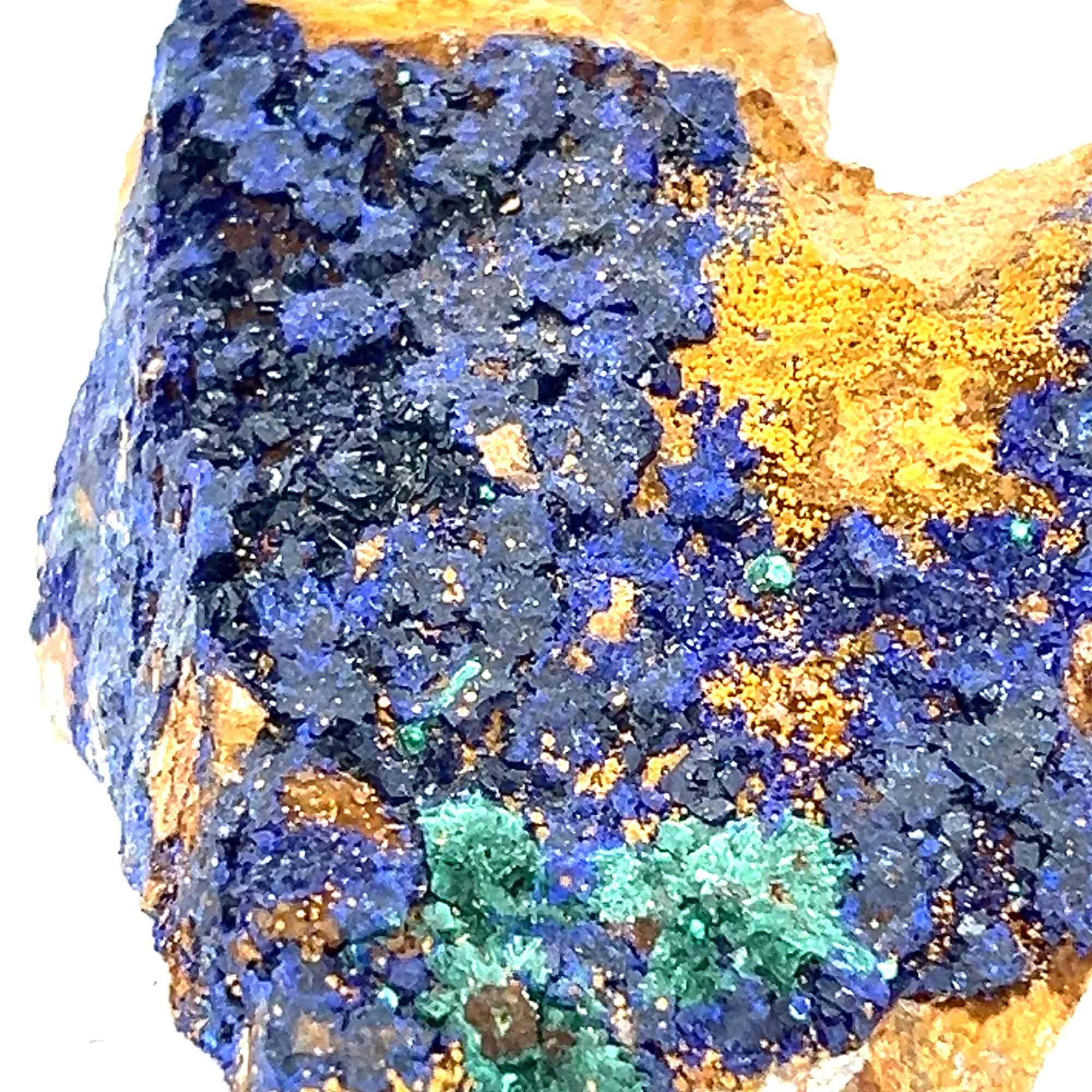 Raw Malachite Azurite Crystal on Matrix buy Specimen Morocco