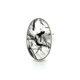 Tourmalined Quartz Ring