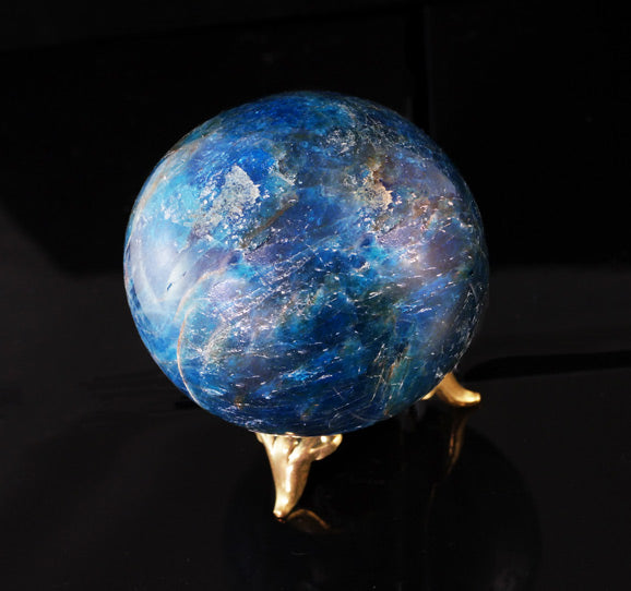 Blue Apatite Sphere