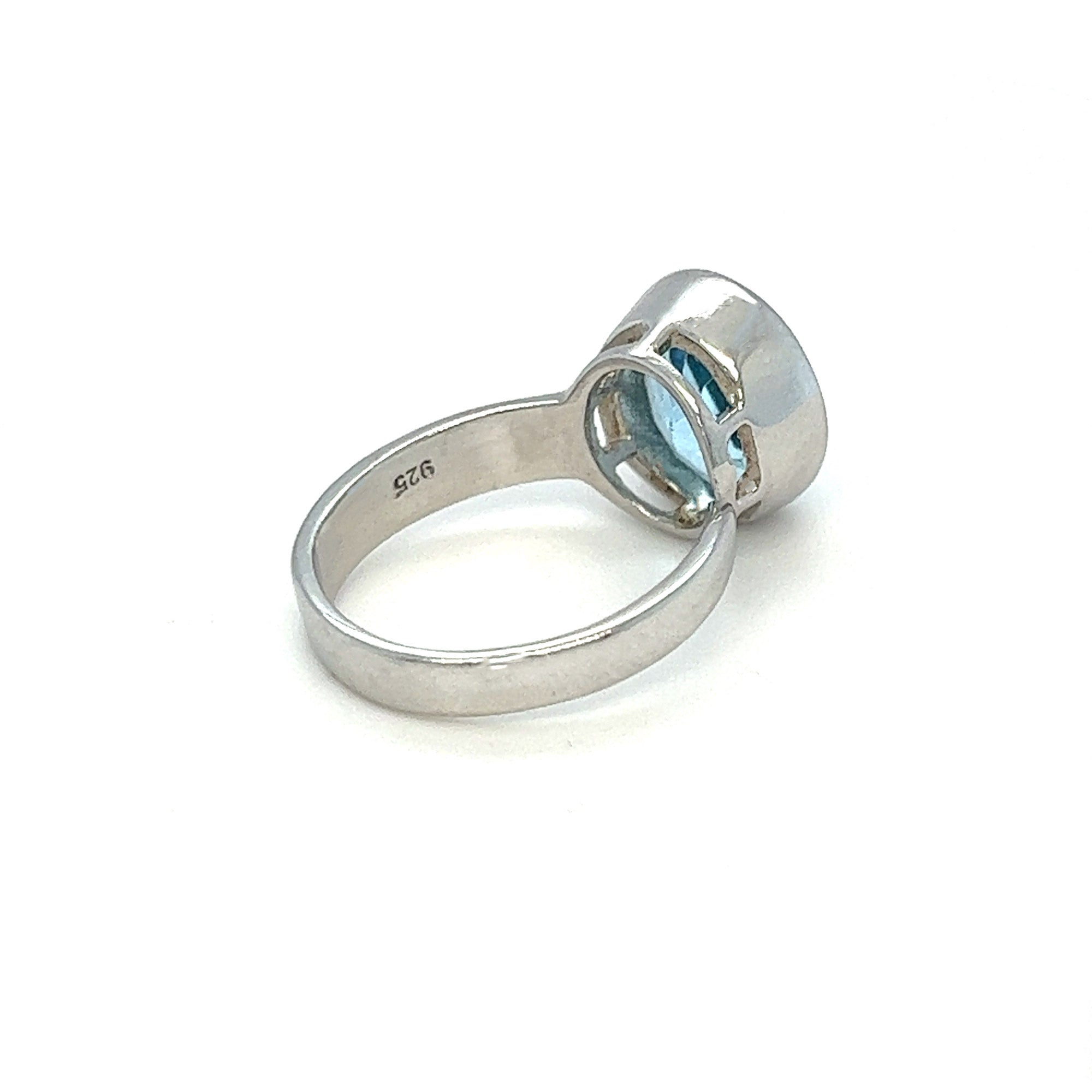 Blue Topaz Open Ring