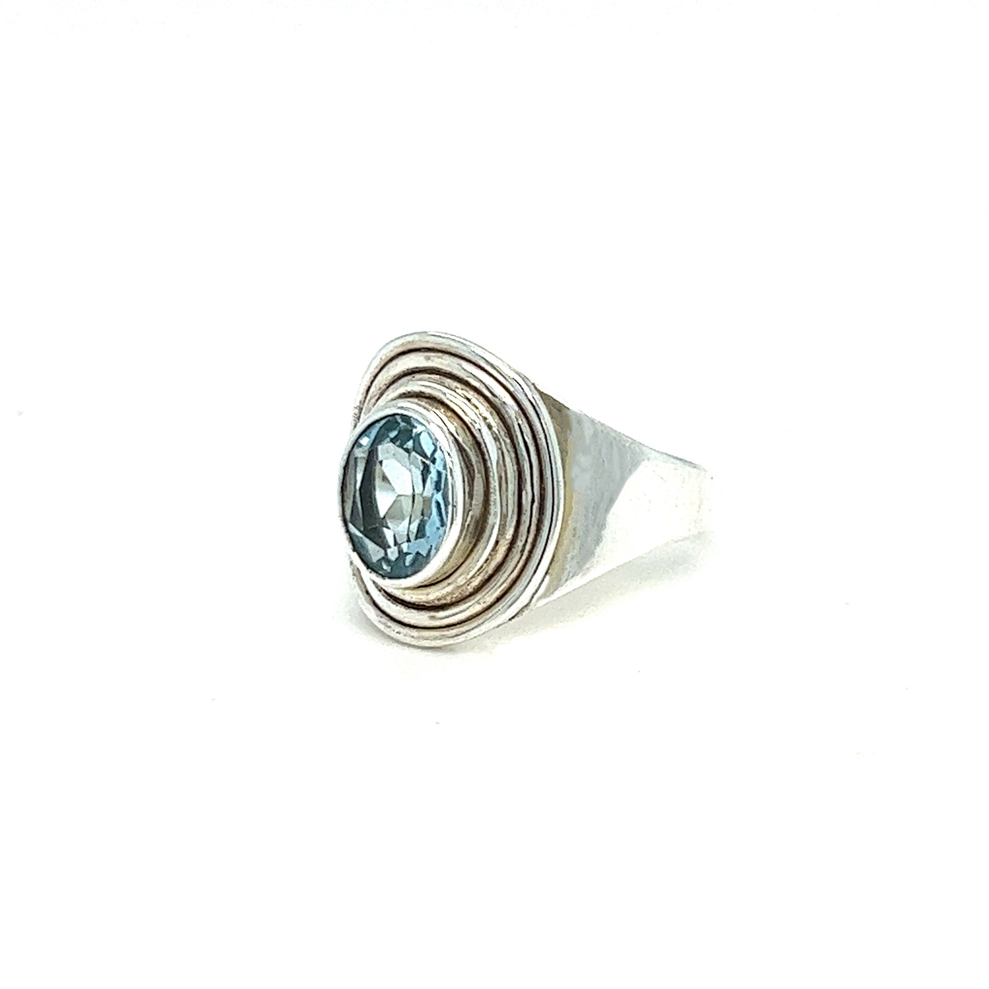 Blue Topaz Oval Ring