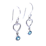 Blue Topaz Drop Earrings