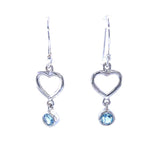 Blue Topaz Drop Earrings