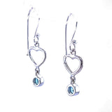 Blue Topaz Drop Earrings