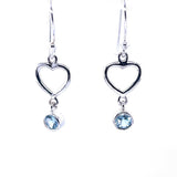 Blue Topaz Drop Earrings