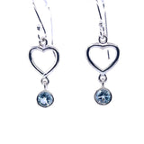 Blue Topaz Drop Earrings