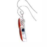 Carnelian Sterling Silver Drop Earrings