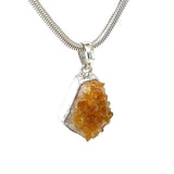 Raw Citrine Cluster Pendant