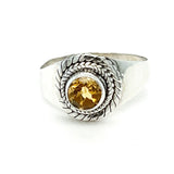 Citrine Filigree Ring
