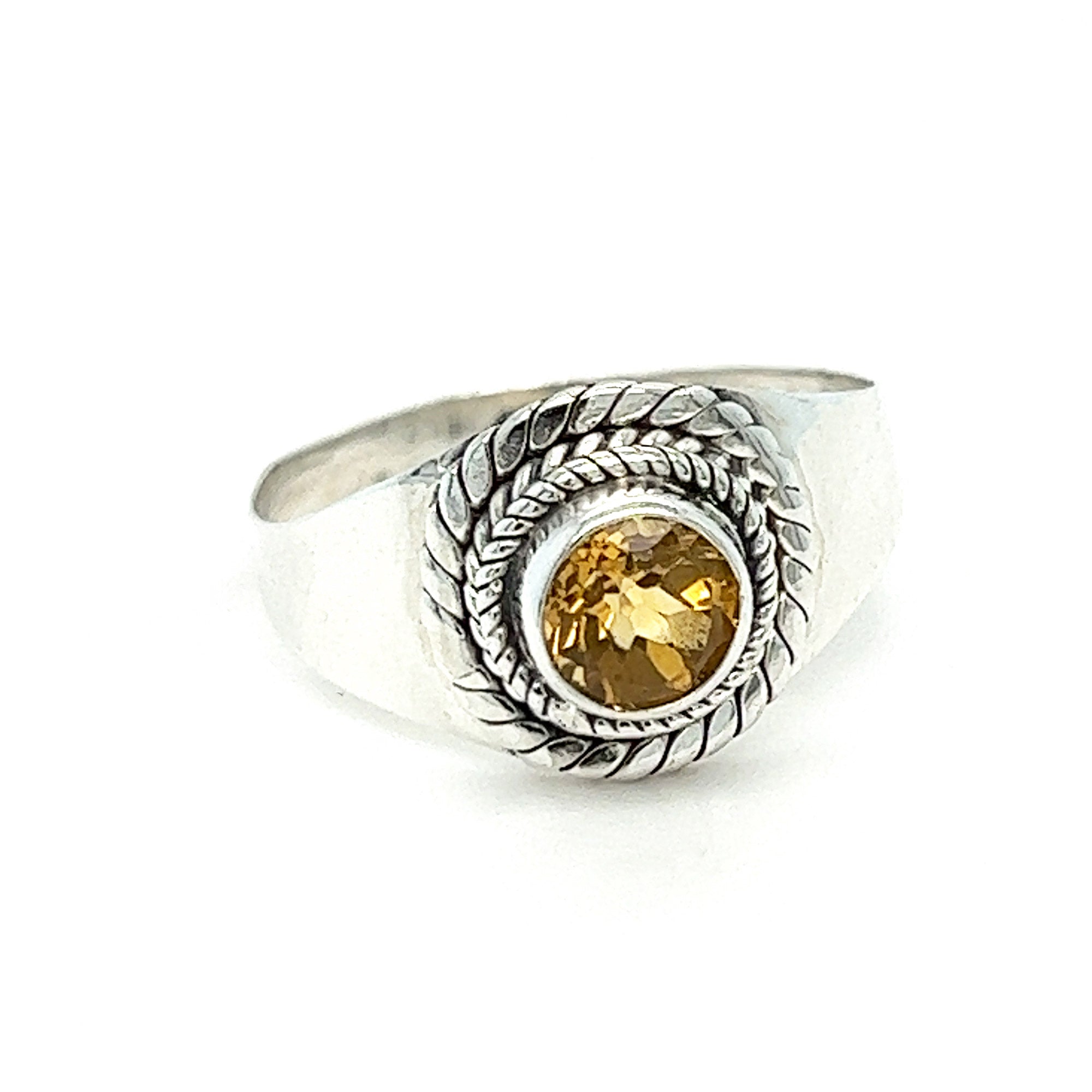 Citrine Filigree Ring