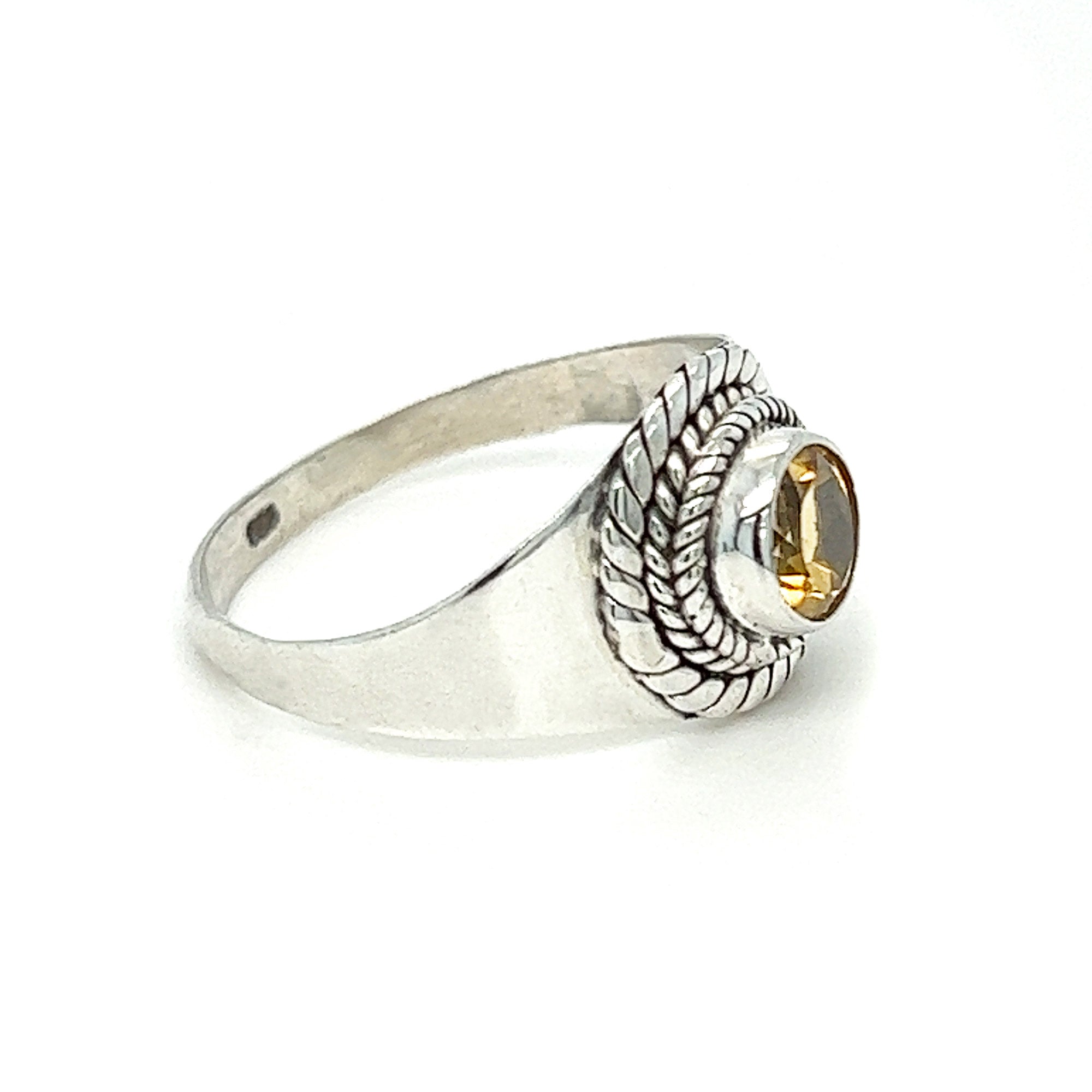 Citrine Filigree Ring